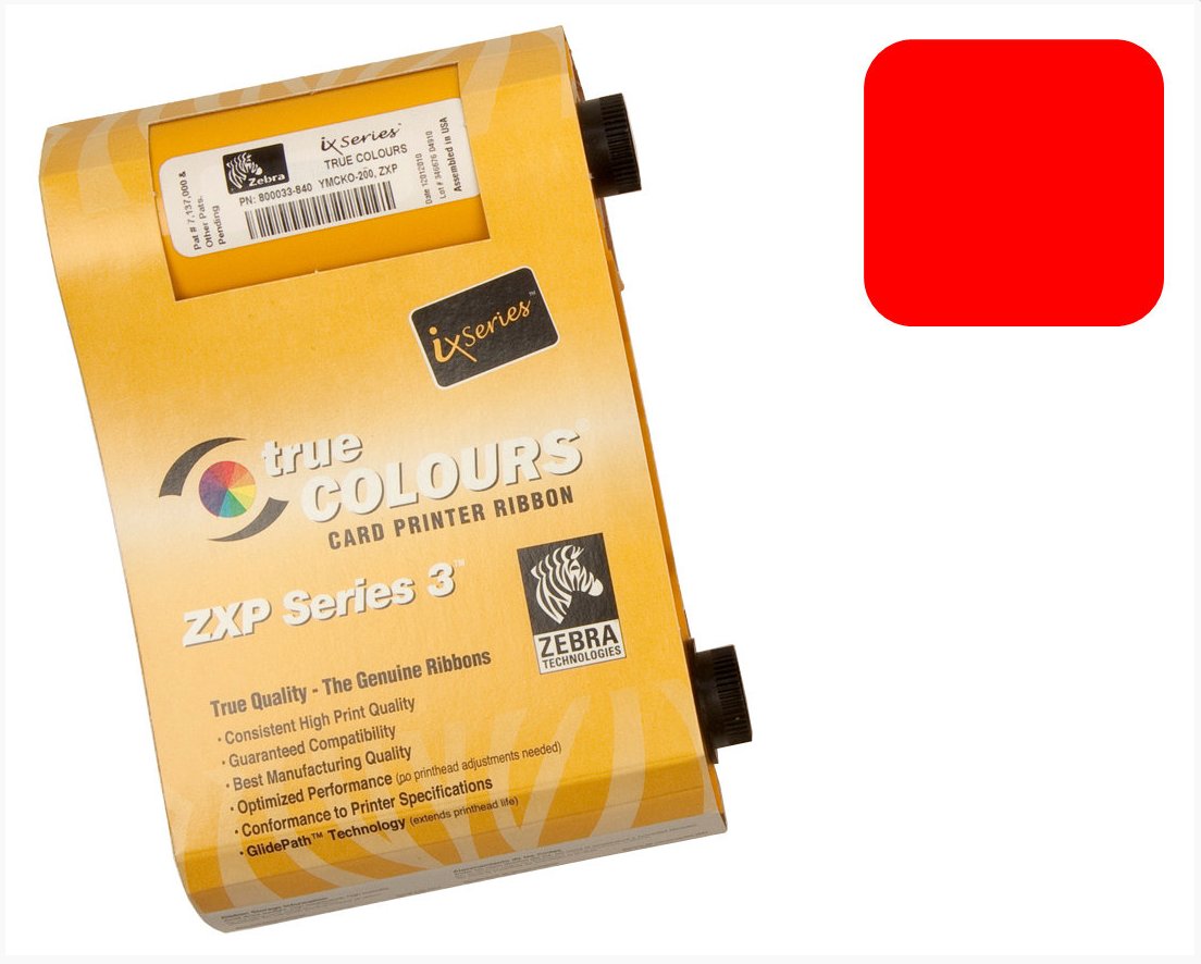 Zebra printer Ribbon Red