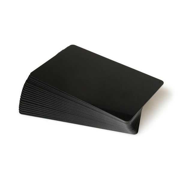 black plastic cards