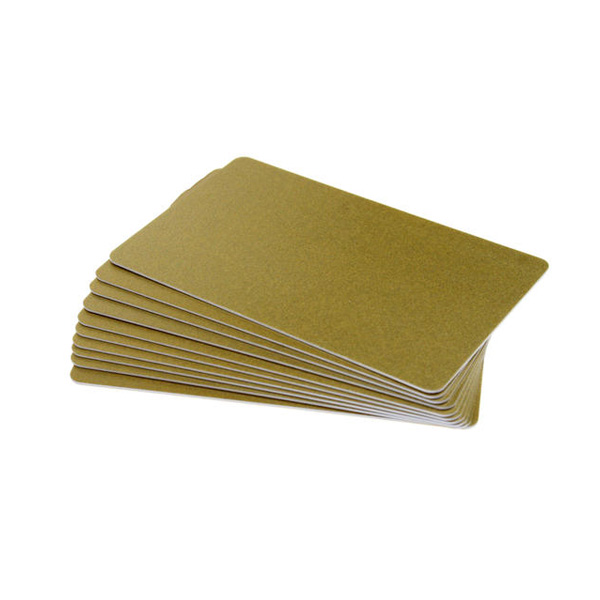 gold plastic cards