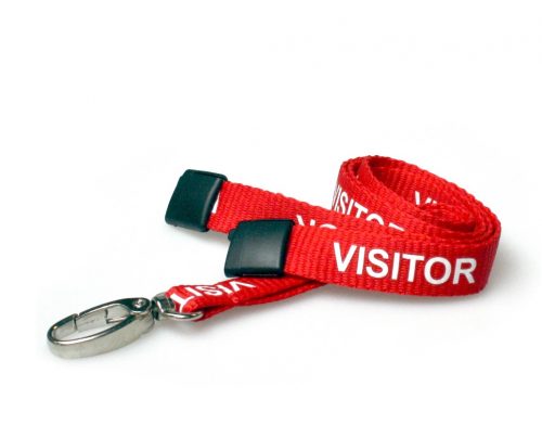 Red Visitor Lanyards