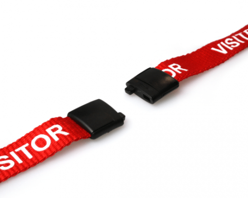 Red Visitor Lanyards