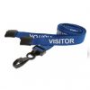 blue visitor lanyard