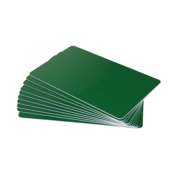 green plastic cards