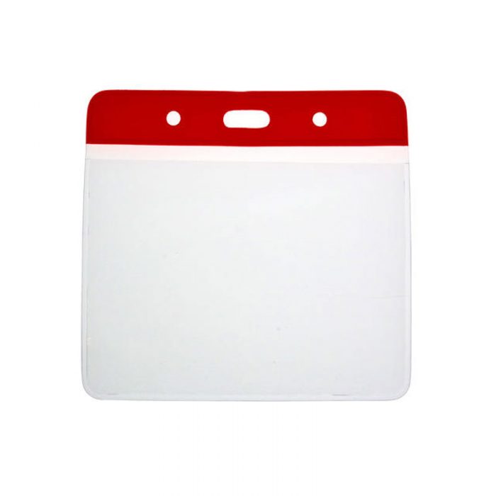 red vinyl holder
