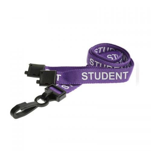 purple student lanyard
