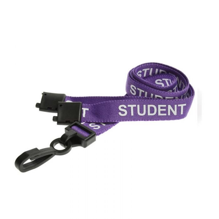 purple student lanyard