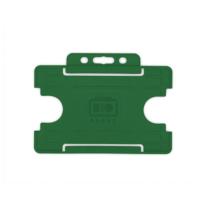 Green single sided card holder landscape