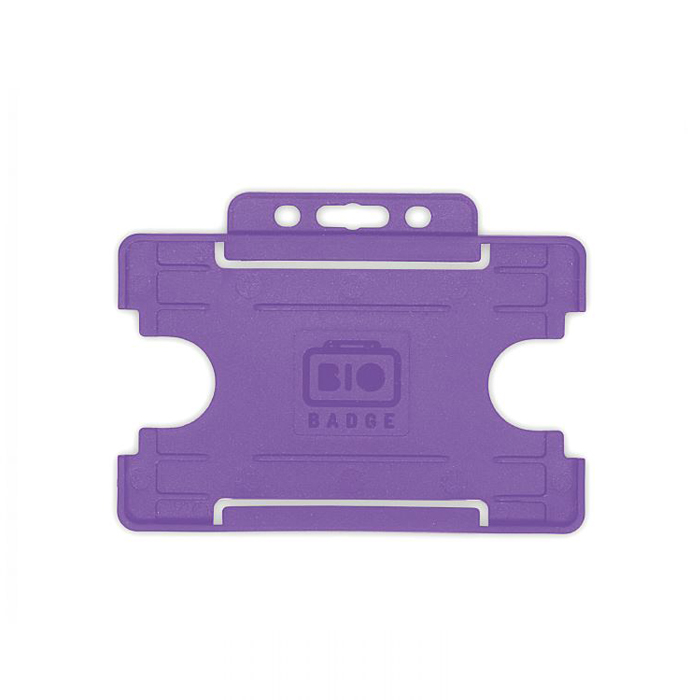 purple single sided card holder landscape