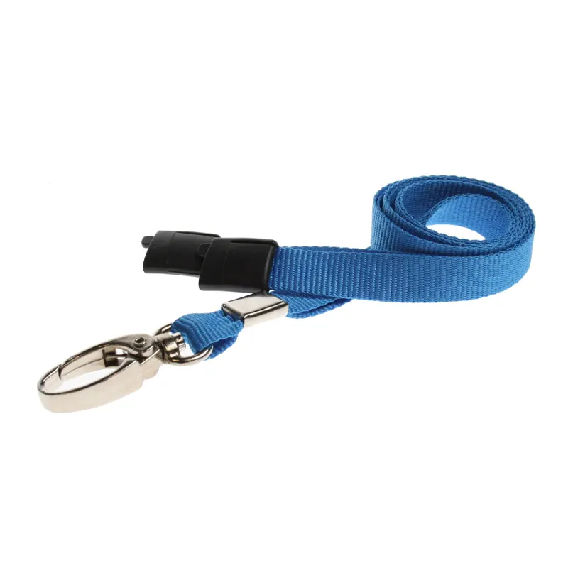 Light Blue Lanyards With Metal Lobster Clip