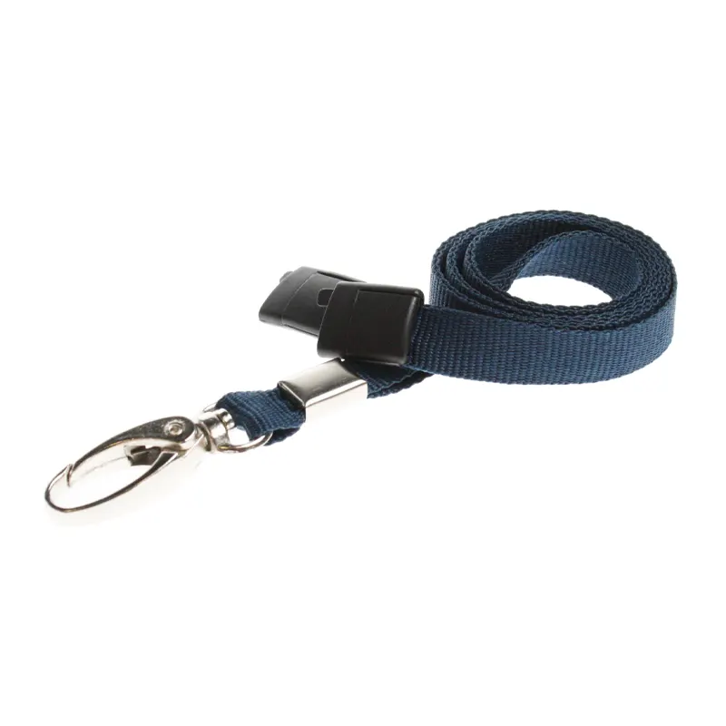 Navy lanyards with metal lobster clip