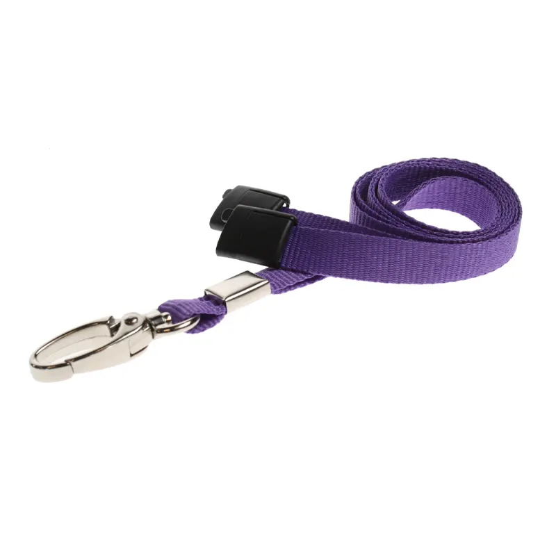Purple Lanyards With Metal Lobster Clip