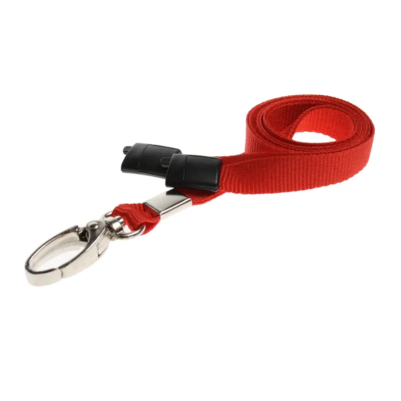Red Lanyards With Metal Lobster Clip