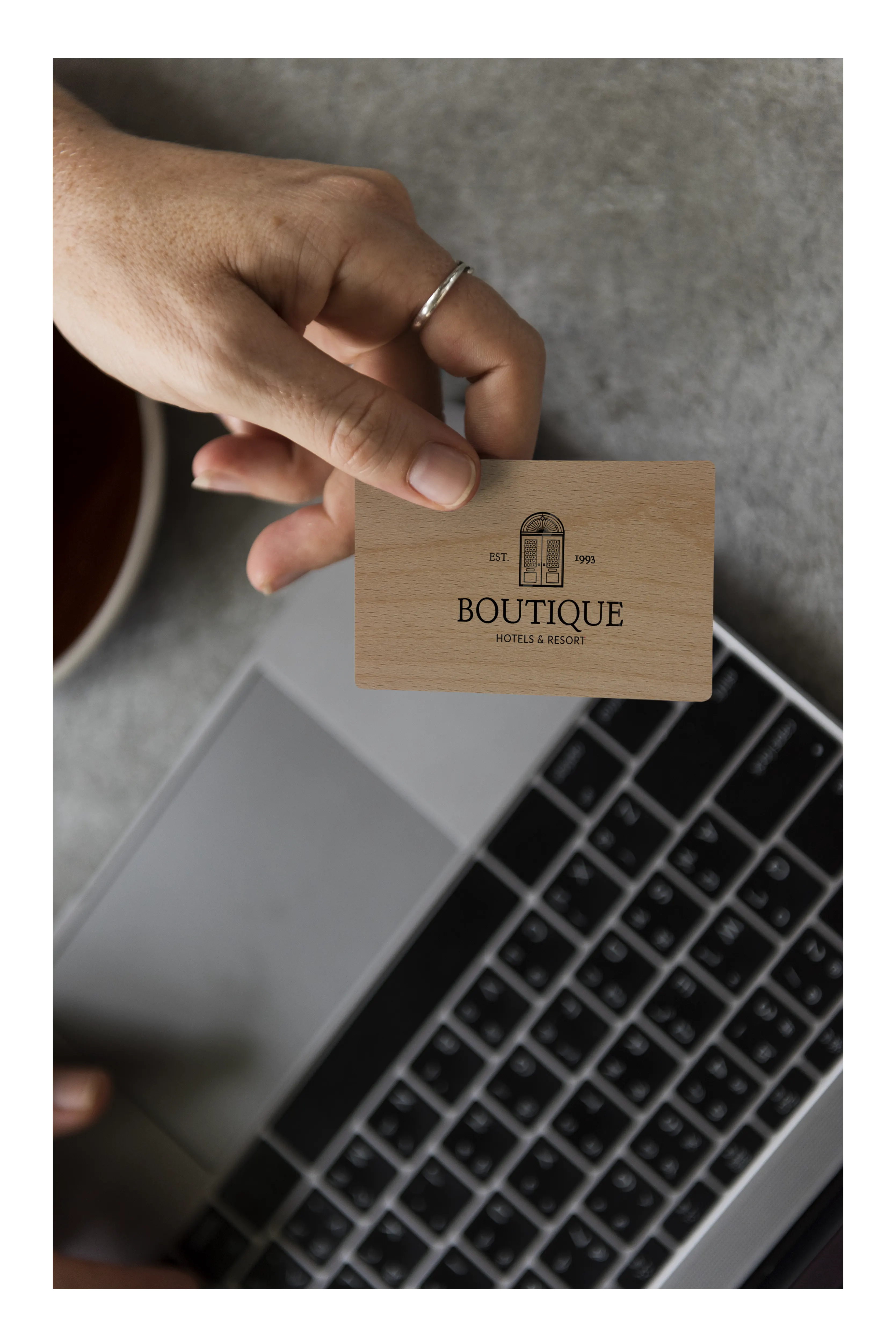 Wooden Hotel Key Cards