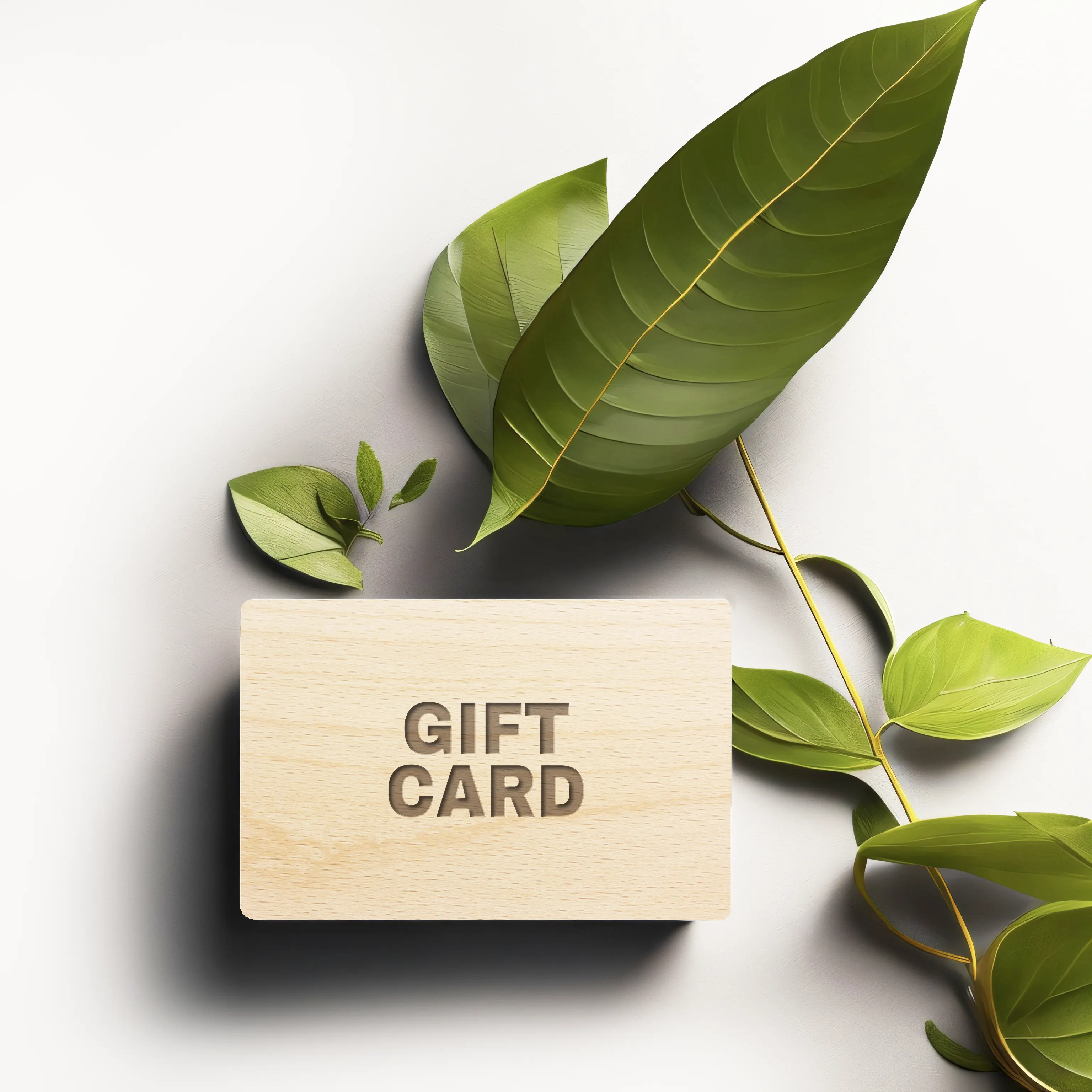 gift card wooden