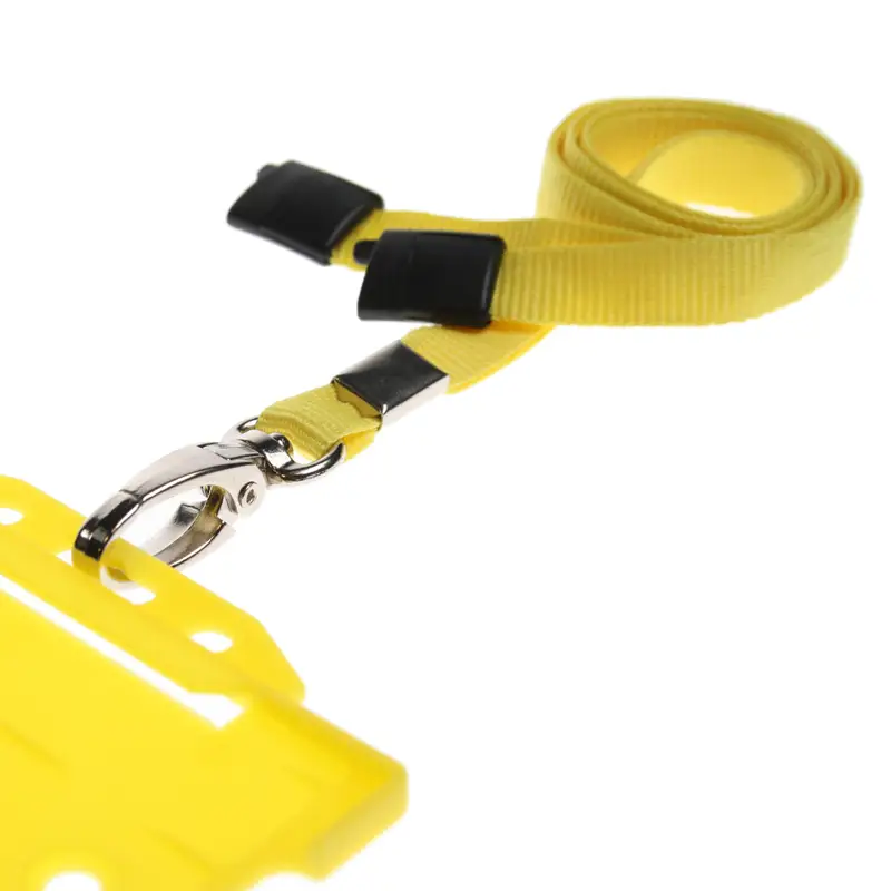 yellow lanyards with card holder