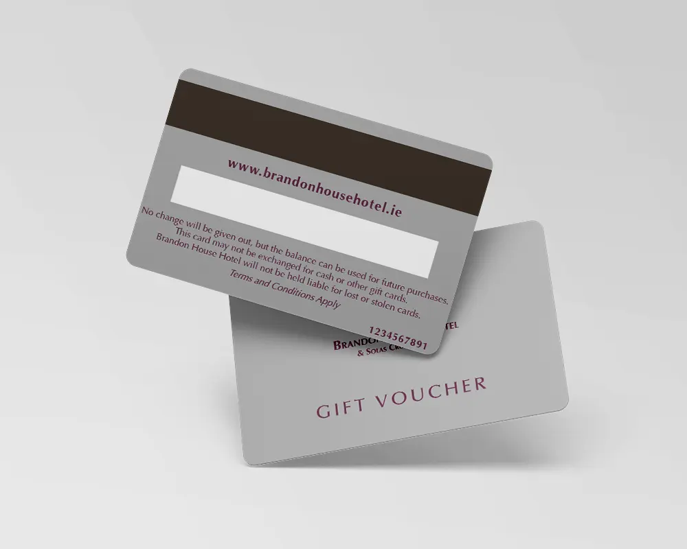 1000 Printed Magnetic Stripe Gift Cards