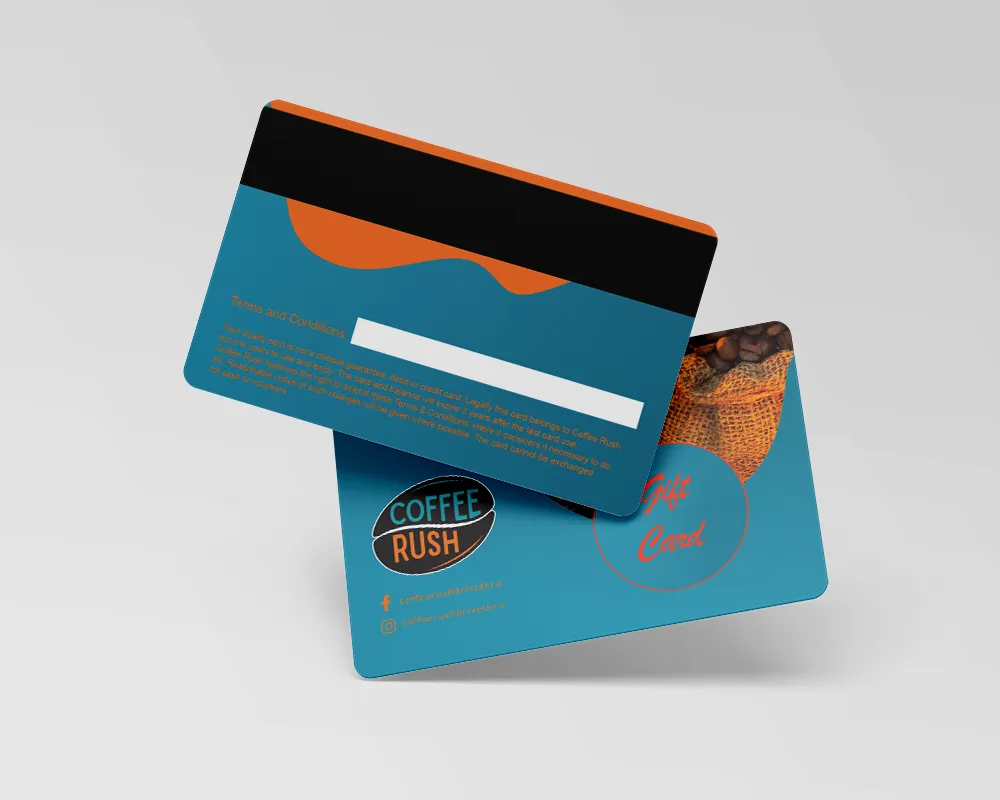 250 Printed Magnetic Stripe Gift Cards
